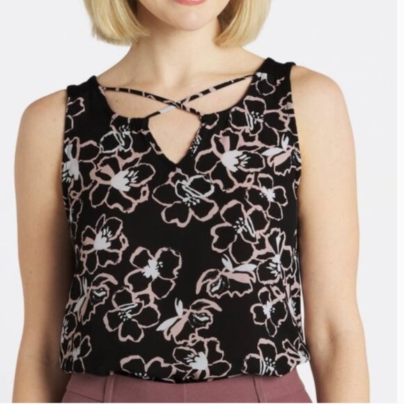 Fortune + Ivy Floral Tank Blouse - Picture 5 of 8